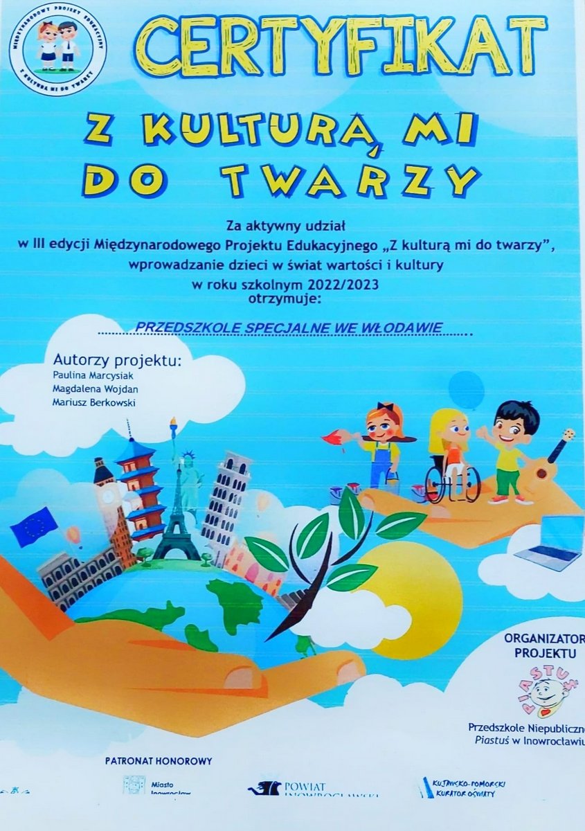 Międzynarodowy Projekt Edukacyjny „z KulturĄ Mi Do Twarzy” Sosw WŁodawa 6060